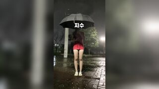비오는 날 공원 야노