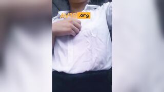 야하게 입고 거리에서 노출하기