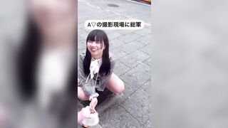 하수구에 노상방뇨하는 스시녀
