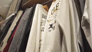 【日产精选】012忽悠店员换上无打底迷你裙。蕾丝窄内开闪 [某房原版] ipcam 1