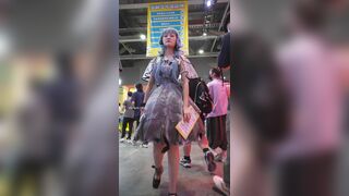 【xxn-218】偶像服兽耳小姐姐逛街..肉色丝袜配白内被抄底[某房原版] ipcam 2