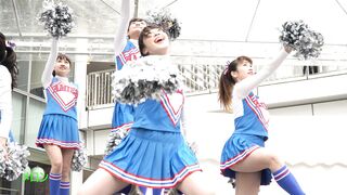 祭りだチア vol.94 【4K】 魔女JDチア、チアダンスのフルコース！？続編 華麗に決まったVジャンプは最高の景色です ipcam