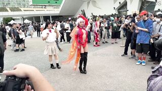 ハミマンTバックは当たり前！コスプレなので下着姿でうろついても問題なし！？コスプレイベントは露出狂の祭典！　コスイベ撮影34 ipcam