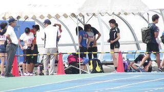 【動画（FHD1080pシリーズ）】No.A016 某地方陸上競技選手権 100m　有名選手3名が仲良くふざけあって ipcam