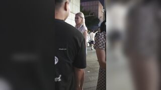 (BC-AA-414)超短吊带裙美女喝多了..光脚走路被抄底条纹白内[某房原版] ipcam 3 (1)