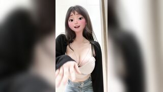 틱톡 거유녀 (2)