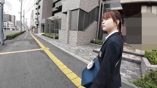 ★顔出し★【着衣：フレアスカート・ニーハイ】実はめっちゃ巨乳なのでわ！？生粋のケツ好きが乳の奥深さに目覚めた時w voyeur jp
