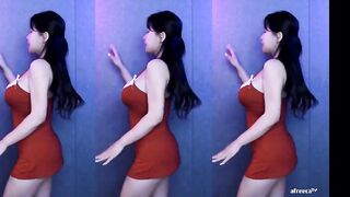 지현잉 원피스 위글위글 korean bj