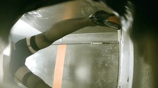 ナイトクラブの情景（後姿）：ストッキング、ハイヒール、そして大きなヒップ！［『Room』オリジナル版］ toilet 1 09-030526