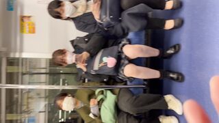 県立a生総合-紺チェック逆さ撮りしました① voyeur jp 01-130526