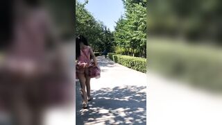 ガチ美少女が公園でガチ露出 voyeur jp 170526