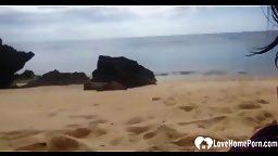 Horny Korean Wife Blowjob At Beach Leaked